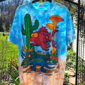 Vintage Liquid Blue Paleon t-shirt by Joey Mars, sz XL